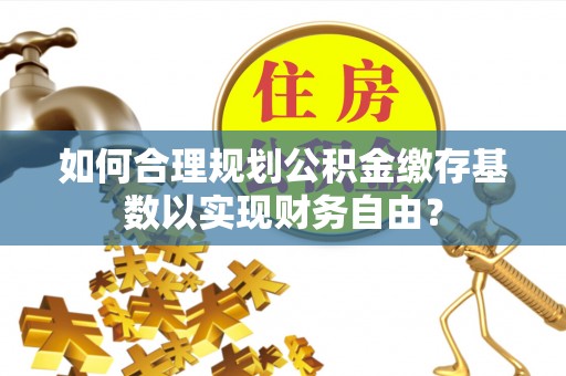 东源如何合理规划公积金缴存基数以实现财务自由？