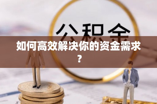 东源如何高效解决你的资金需求？