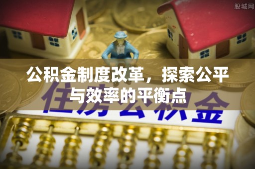 东源公积金制度改革，探索公平与效率的平衡点